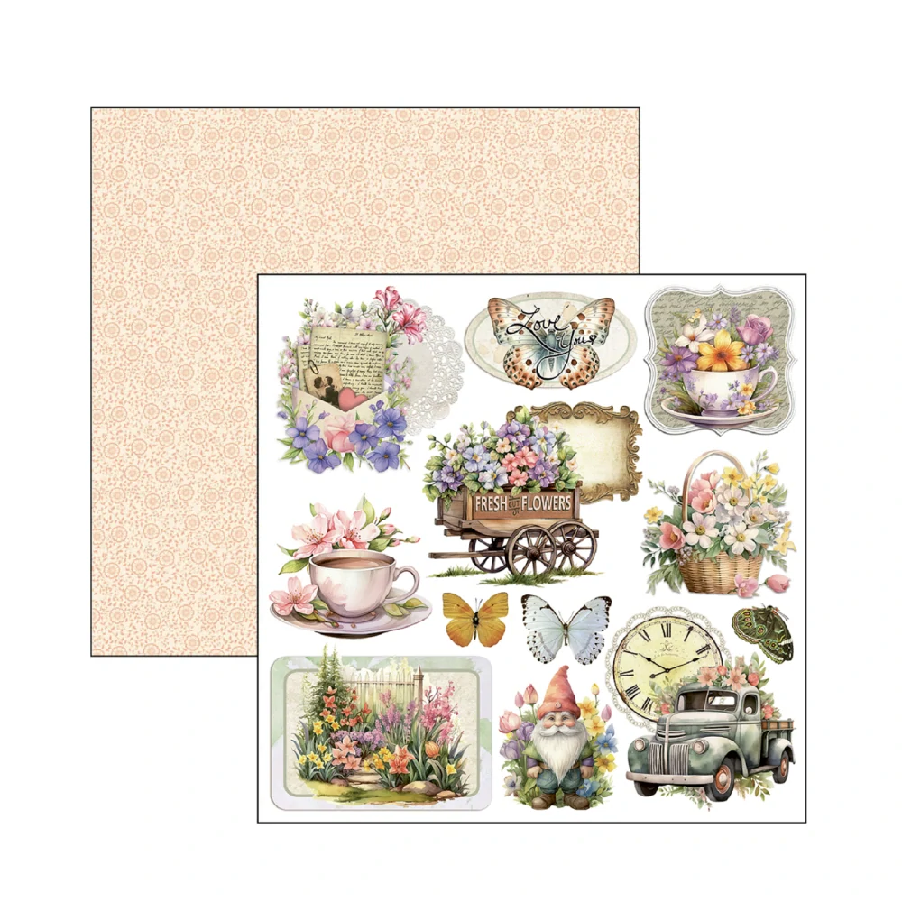 Ciao Bella Scrapbook papier Flower Shop 6x6