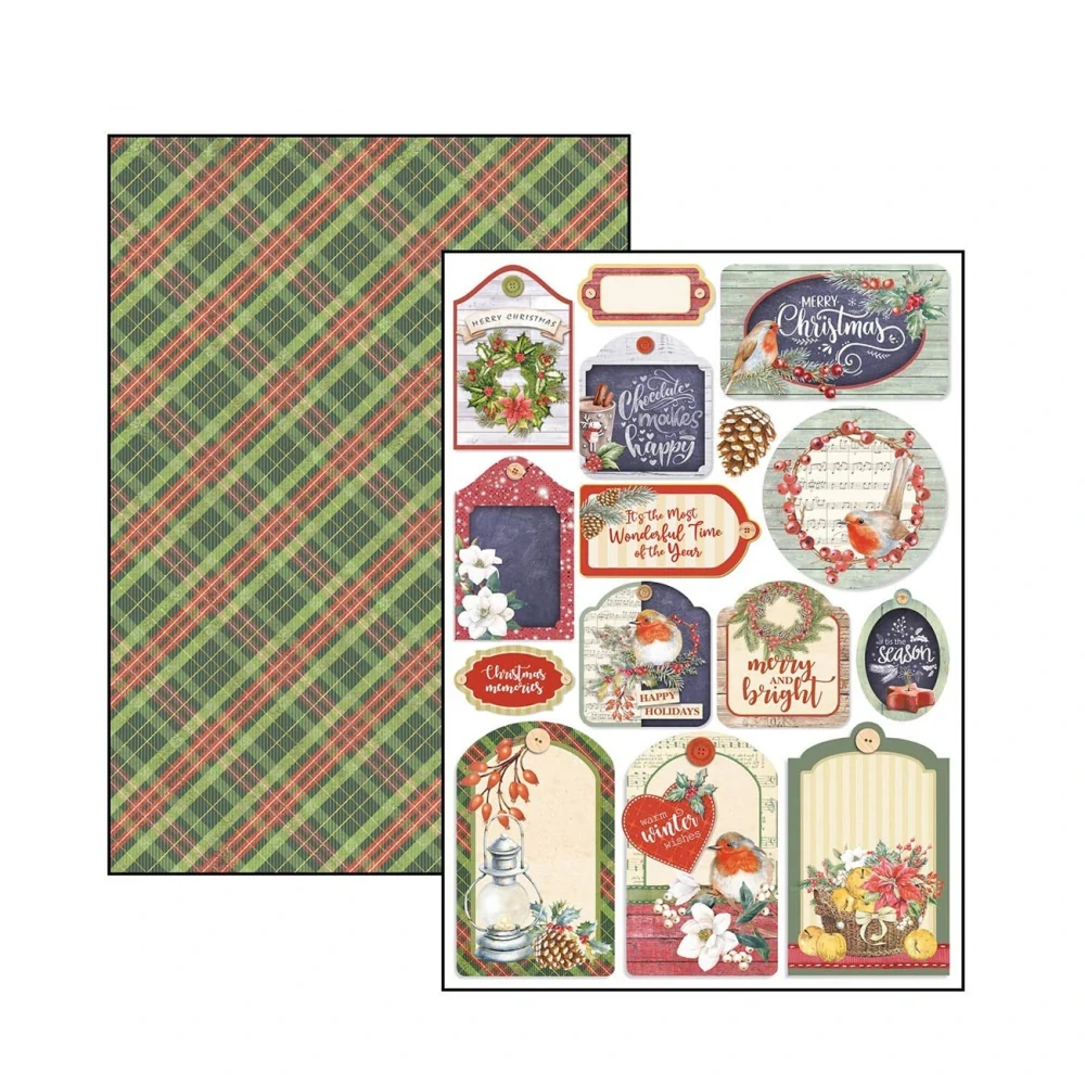 Ciao Bella Scrapbook papier Christmas vibes A4