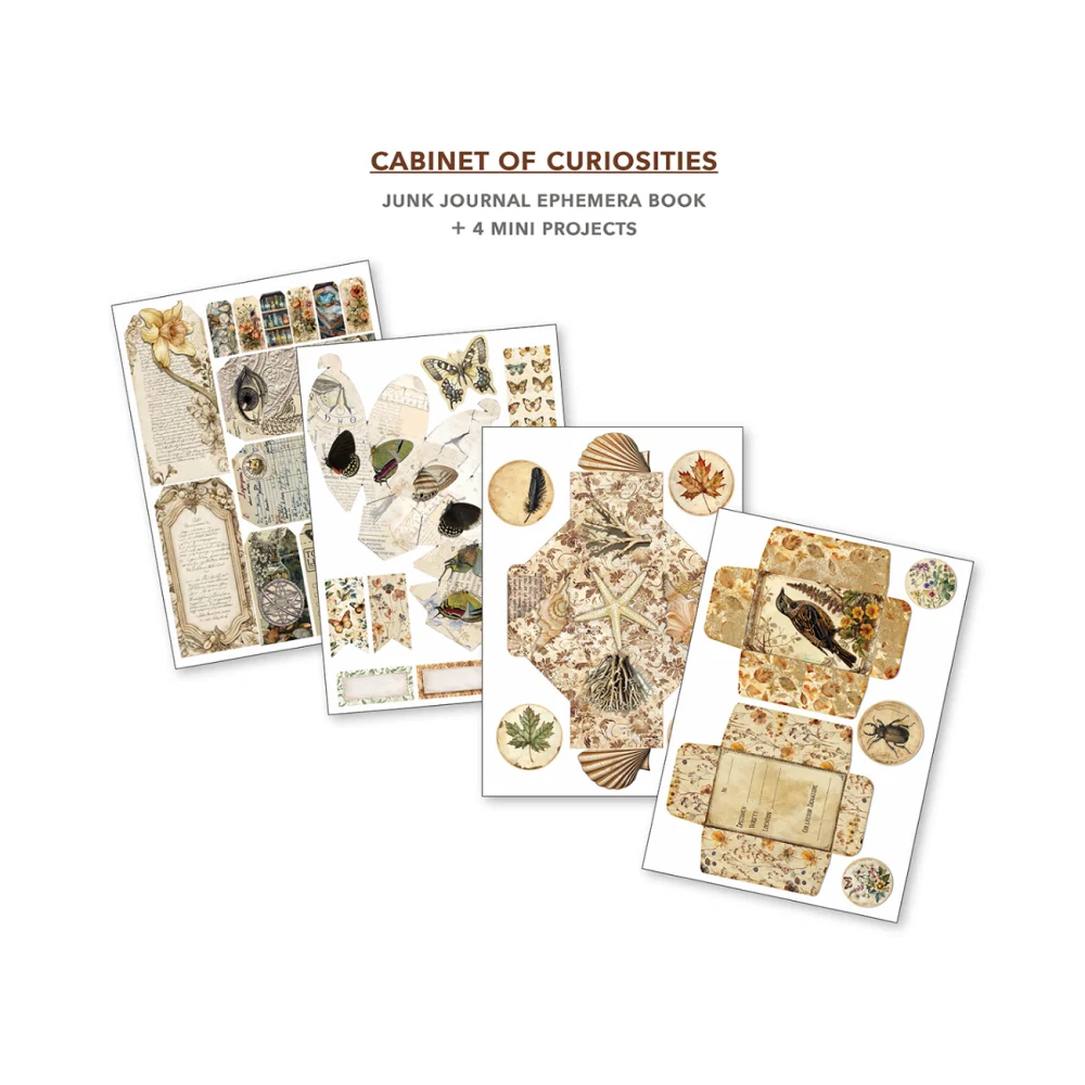 Ciao Bella – Cabinet of Curiosities Junk Journal Ephemera Book