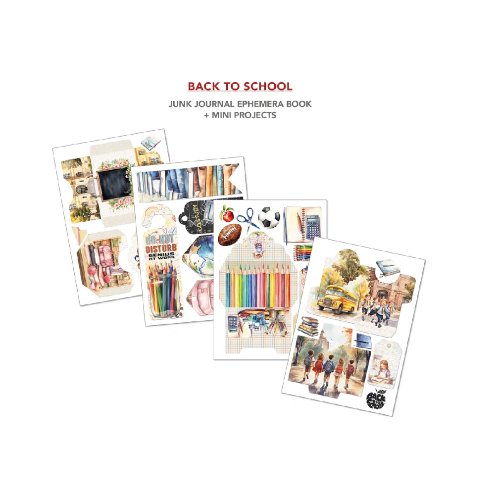 Ciao Bella – Back to School Junk Journal Ephemera Book