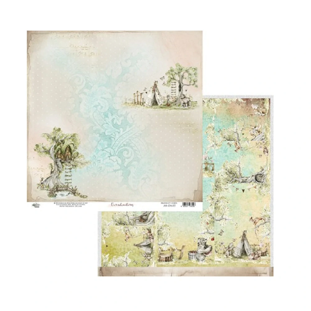 Alchemy of Art Scrapbook papier Our Adventures 8x8