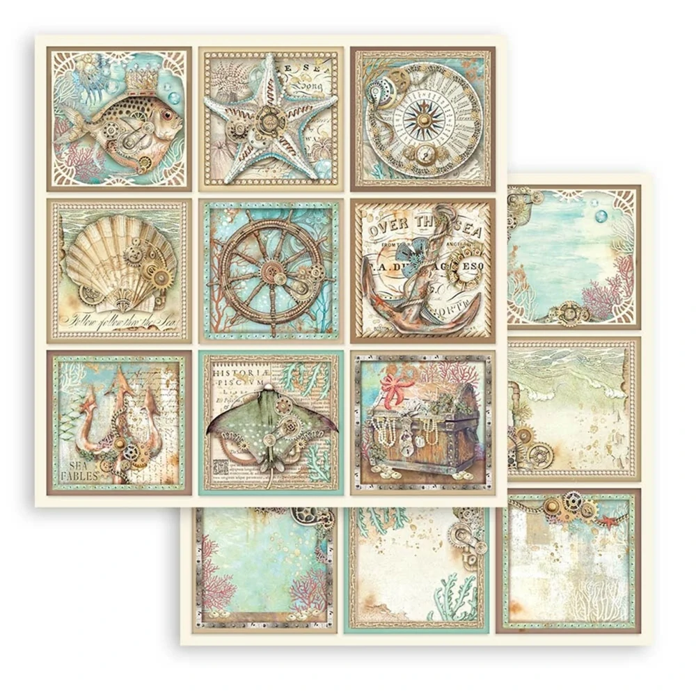 Stamperia Scrapbook papier – Songs of The Sea 12x12