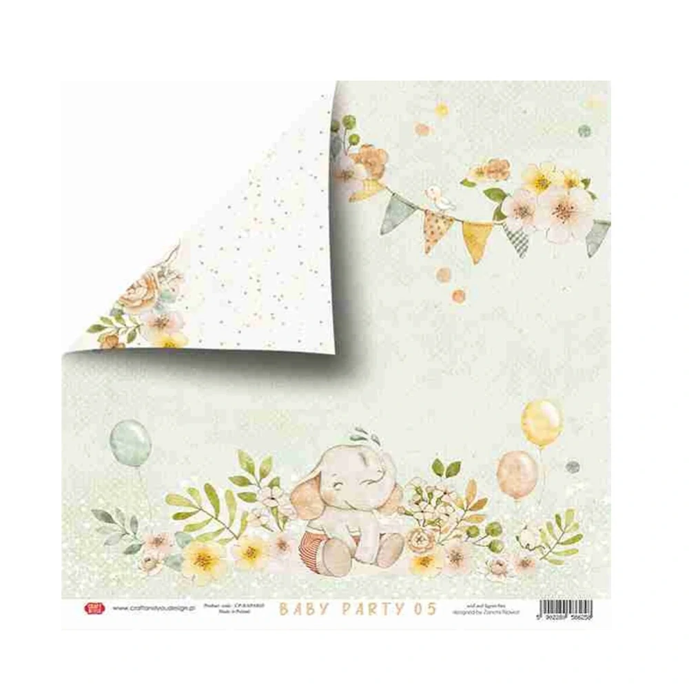Craft & You Design Scrapbook papier Baby Party 12x12