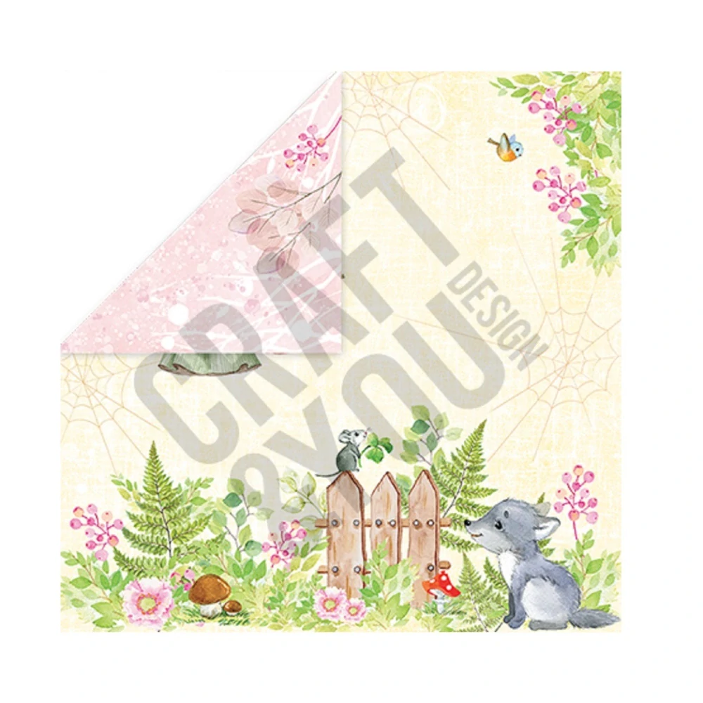 Craft & You Design Scrapbook papier Woodland Story 12x12