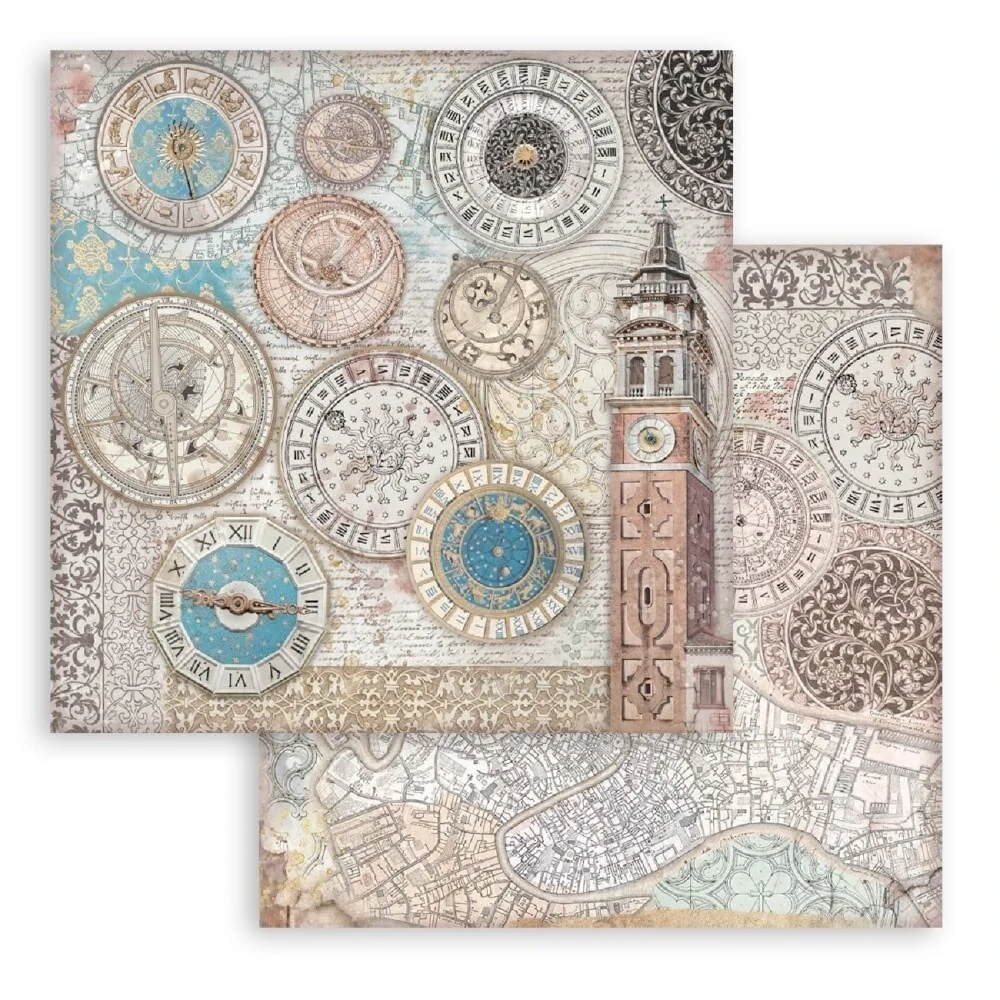 Stamperia Scrapbook papier – Venice City of Art 12x12