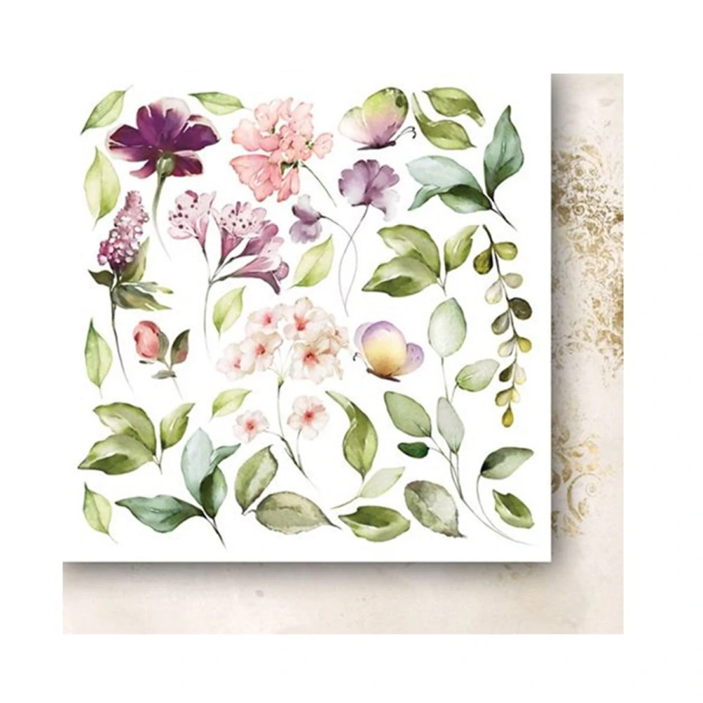 Paper Heaven Scrapbook papier Like a Breath 6x6 kvety