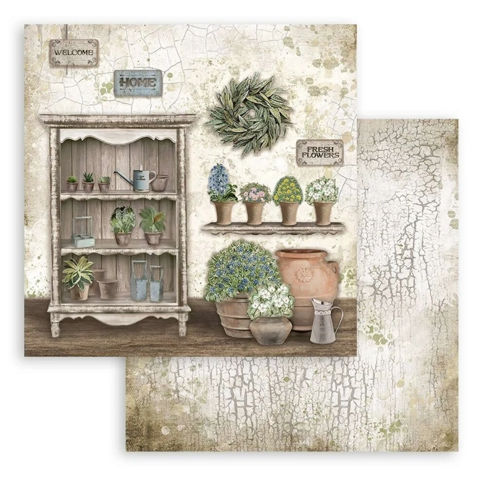 Stamperia Scrapbook papier – Garden House 12x12