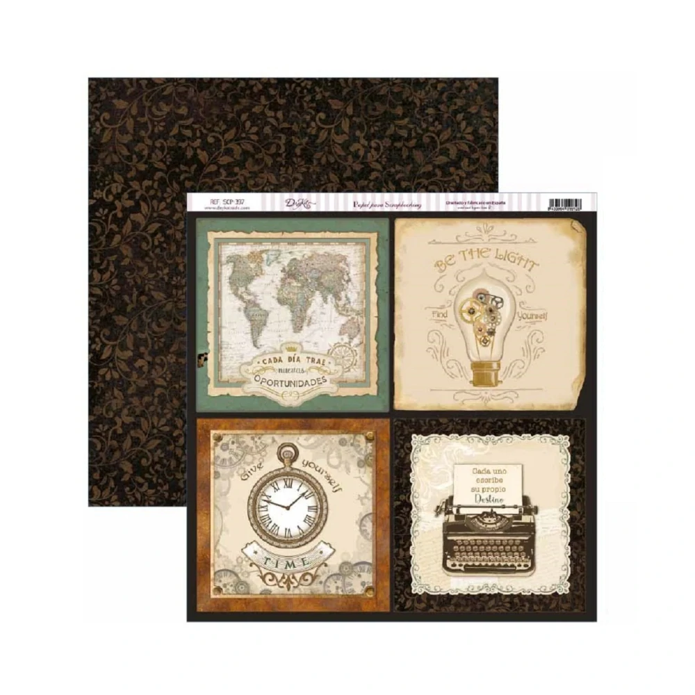 Dayka Scrapbook papier Antique Style12x12
