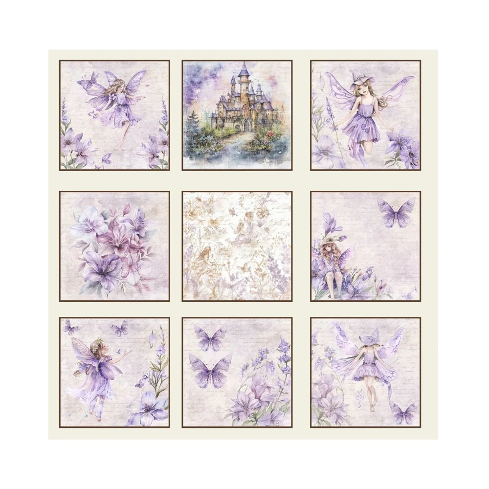 Reprint Scrapbook papier Fairies 12x12