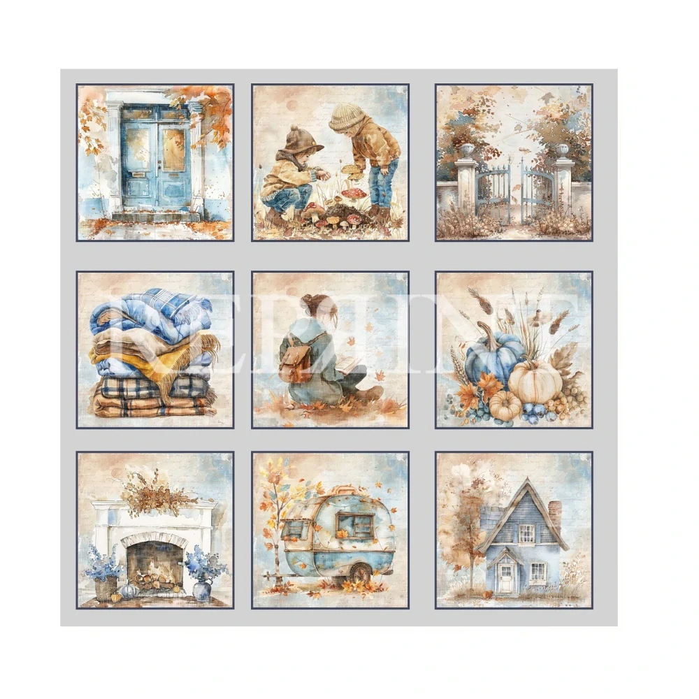Reprint Scrapbook papier Hello Fall 12x12