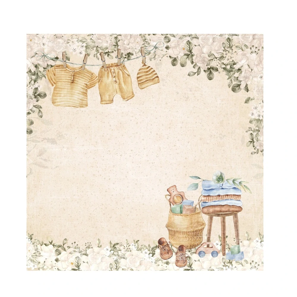 Reprint Scrapbook papier Vintage Baby 12x12