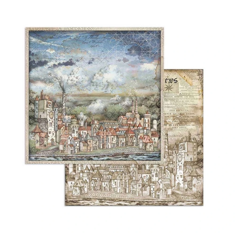 Stamperia Scrapbook papier – Sir Vagabond 8x8