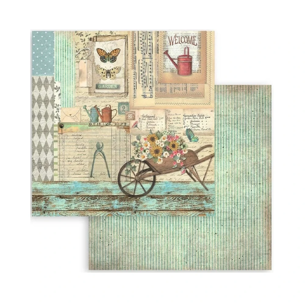 Stamperia Scrapbook papier –Garden 8x8