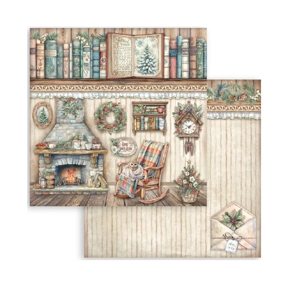 Stamperia Scrapbook papier – The Owl's House 8x8