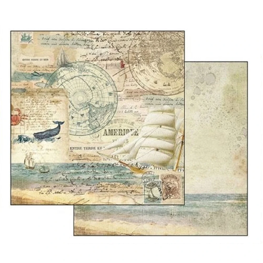 Stamperia Scrapbook papier – Around the World 8x8
