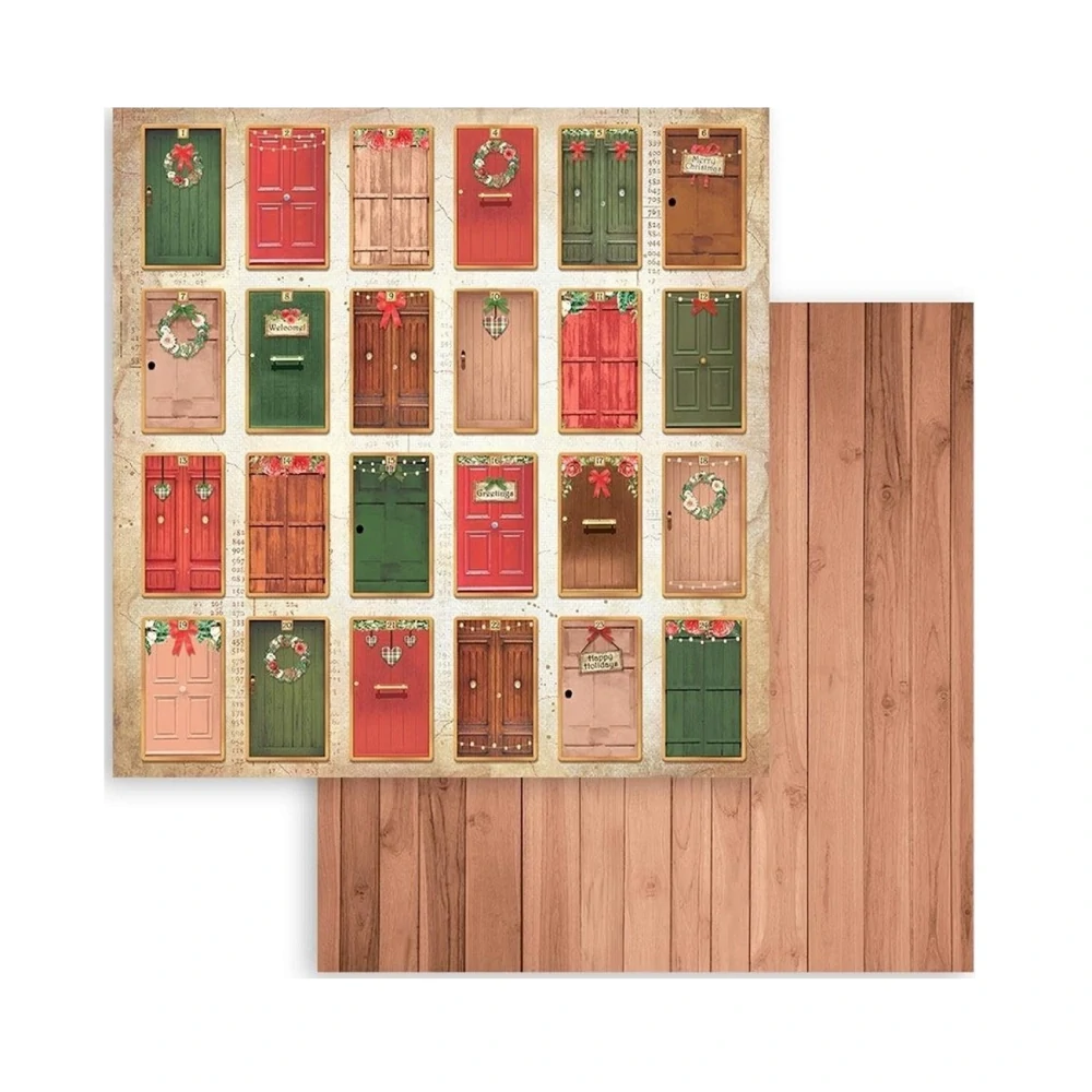 Stamperia Home for the Holidays scrapbook papier 8x8