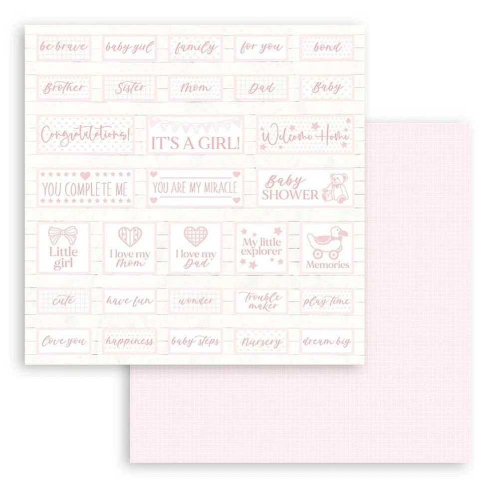 Stamperia Scrapbook papier – Baby Dream 12x12