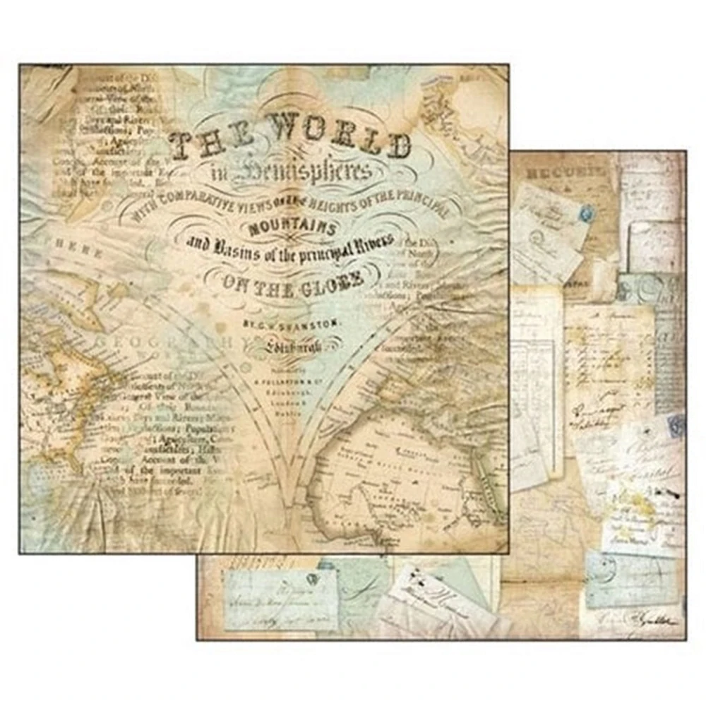 Stamperia Scrapbook papier – Around the World 12x12