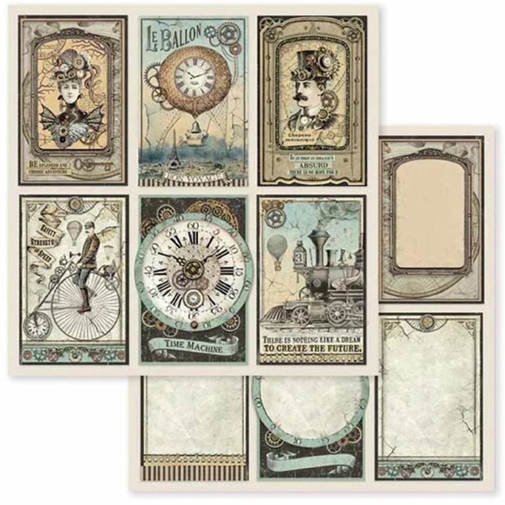 Stamperia Scrapbook papier – Voyages Fantastiques 12x12