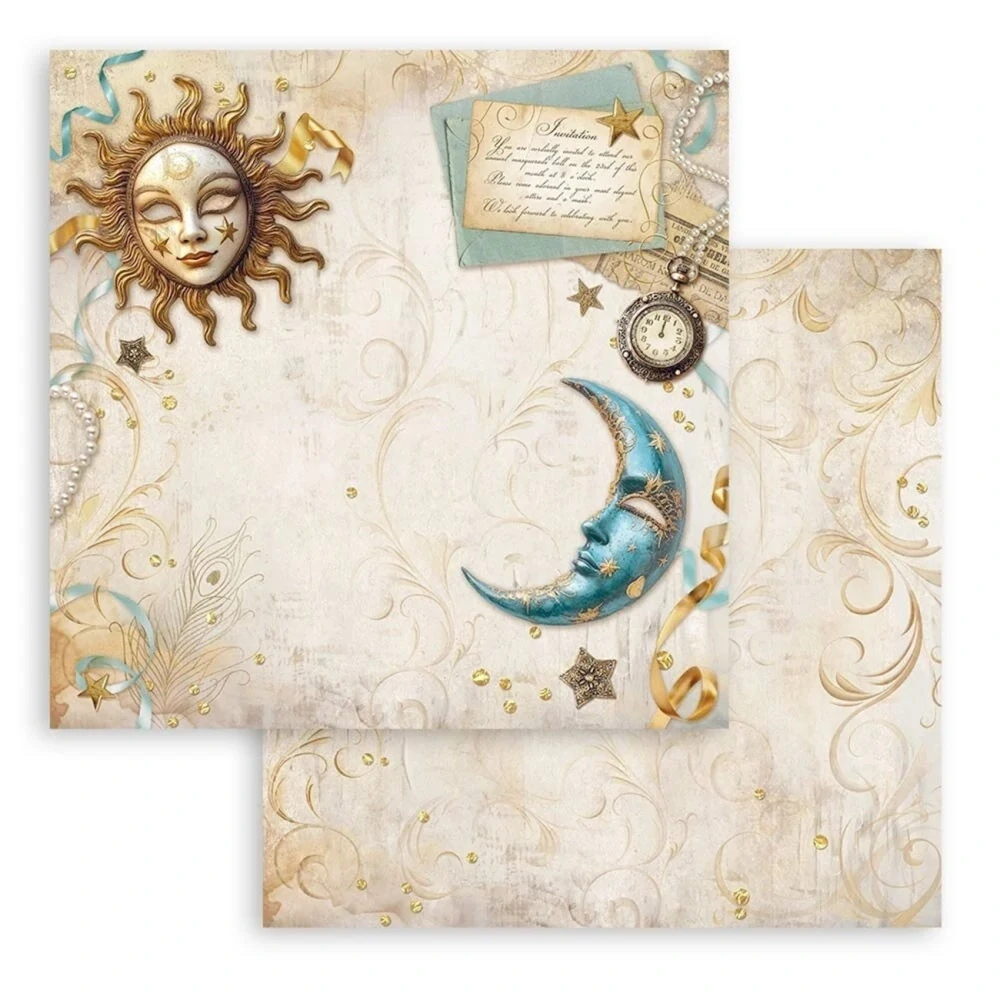 Stamperia Scrapbook papier – Masquerade 12x12