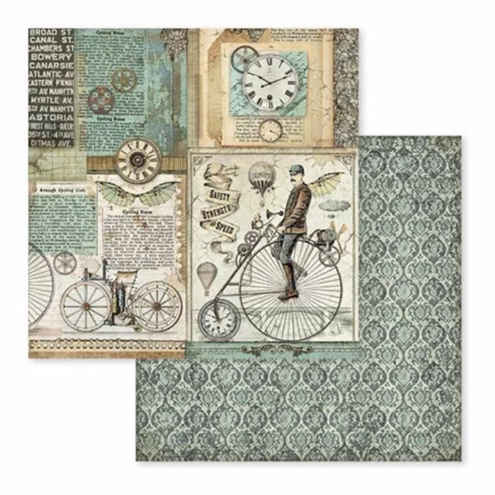 Stamperia Scrapbook papier – Voyages Fantastiques Maxi 12x12