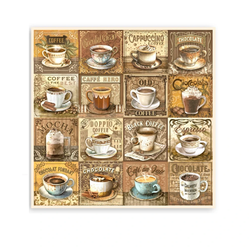 Stamperia Scrapbook papier – Coffee and Chocolate Maxi 12x12