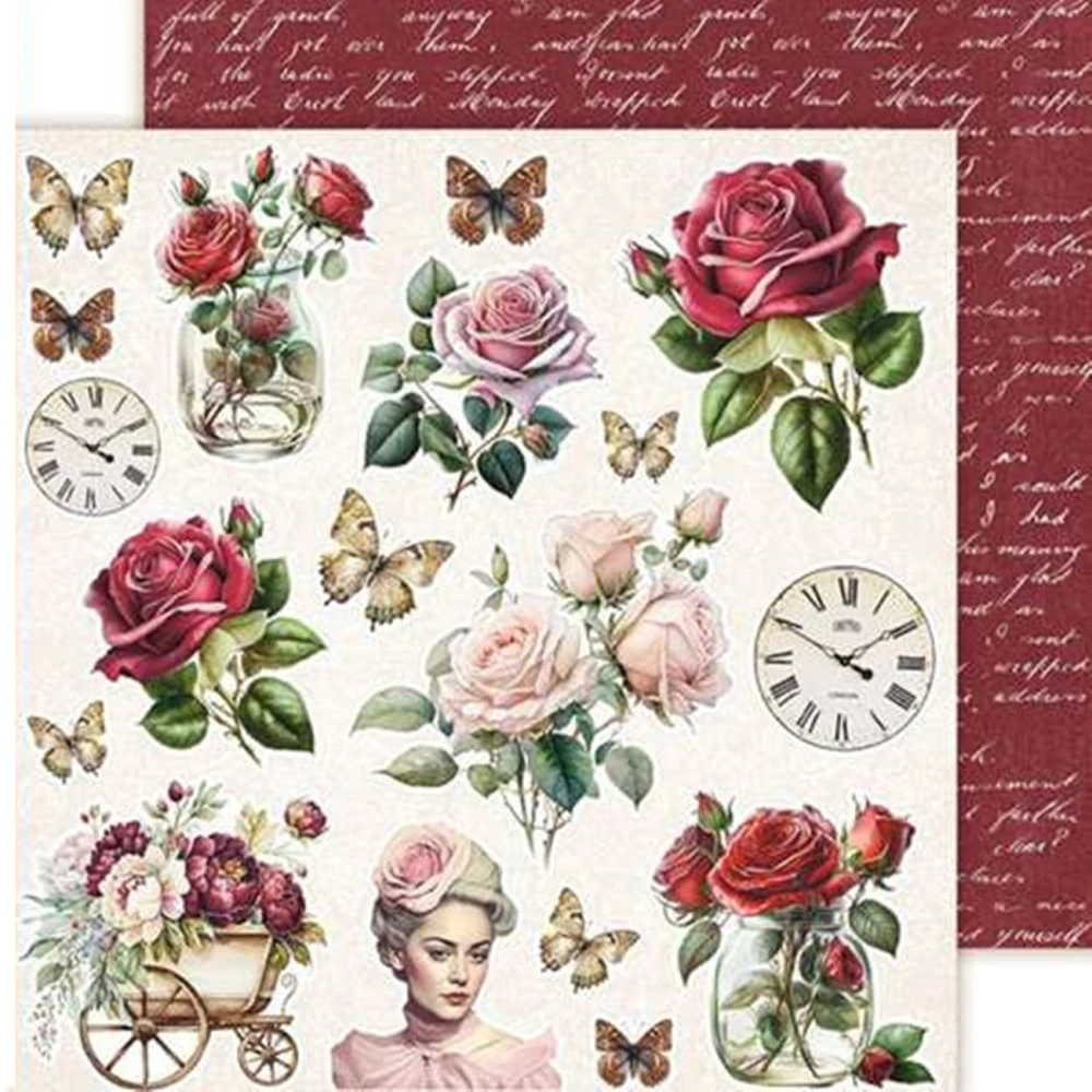 Lemoncraft Scrapbook papier doplnkový Secret Garden 8x8