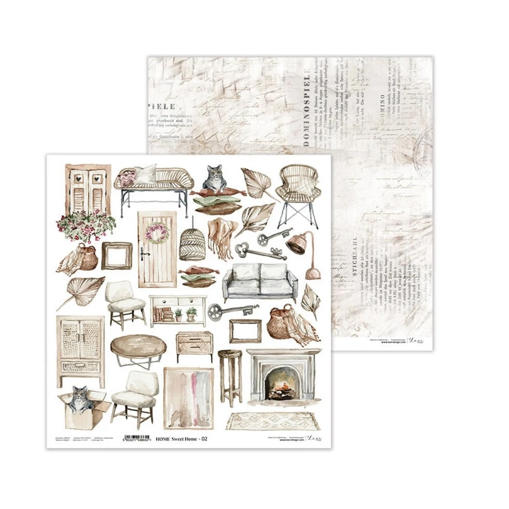 Lexi design Scrapbook papier Home Sweet Home 12x12