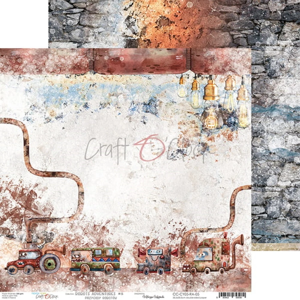 Craft O´ Clock Scrapbook papier - Robots Adventures 12x12