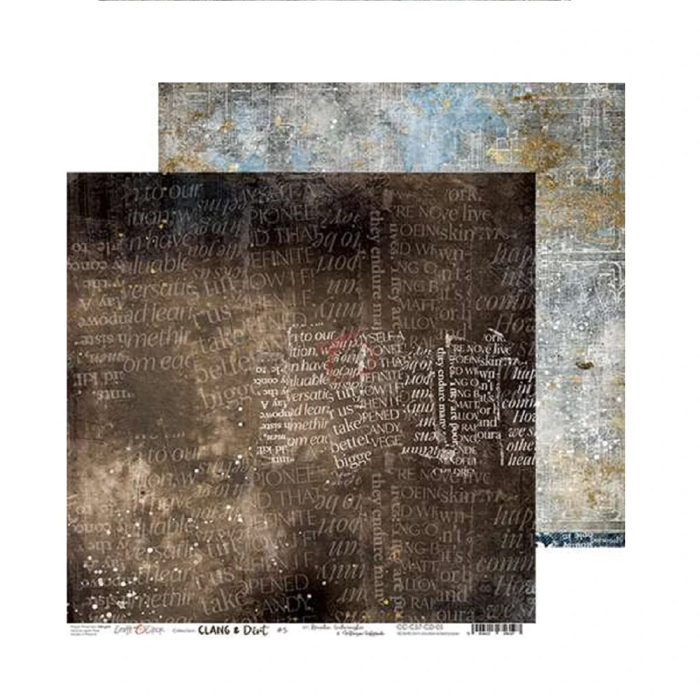 Craft O´ Clock Scrapbook papier - Clang and Dirt 12x12