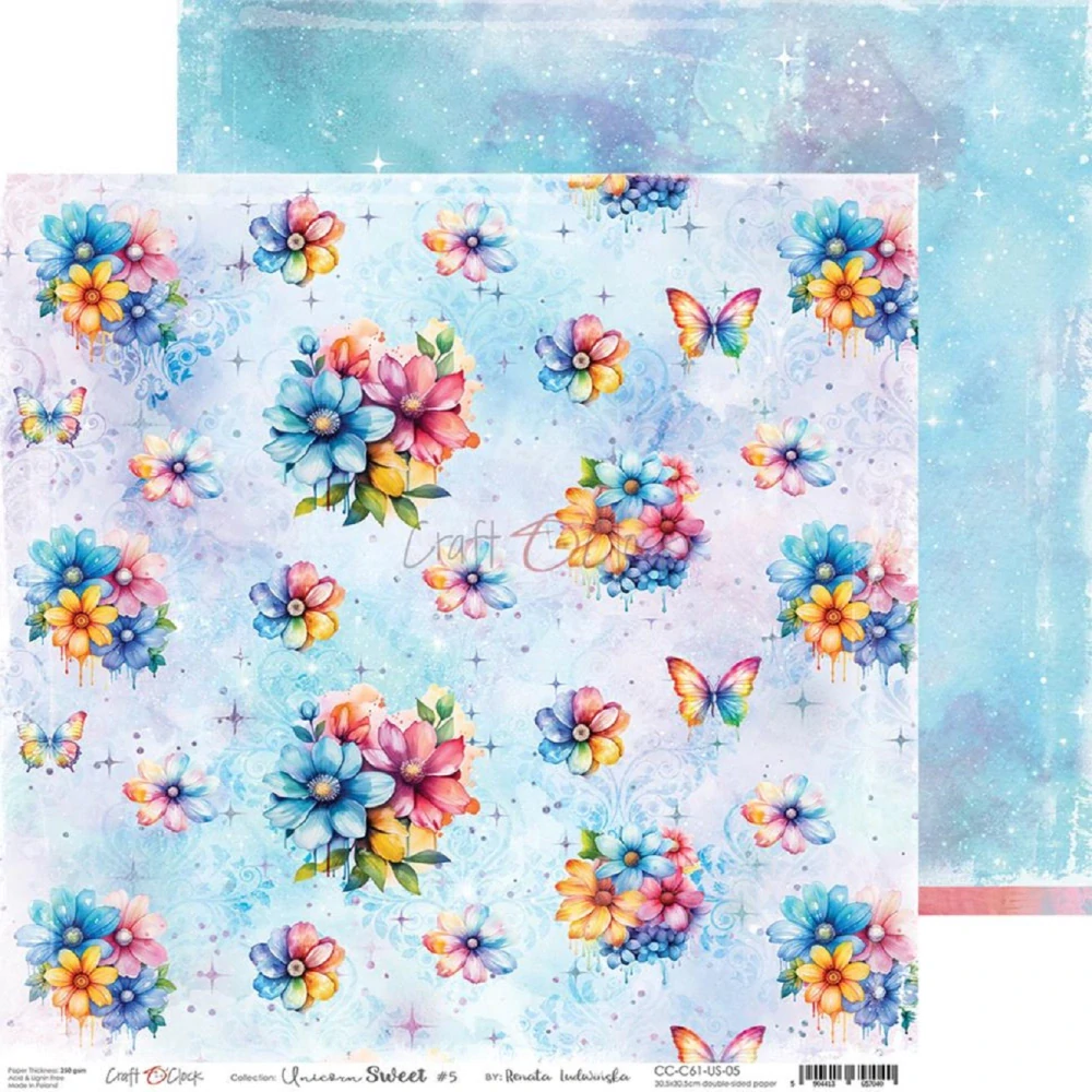 Craft O´ Clock Scrapbook papier - Unicorn Sweet 12x12