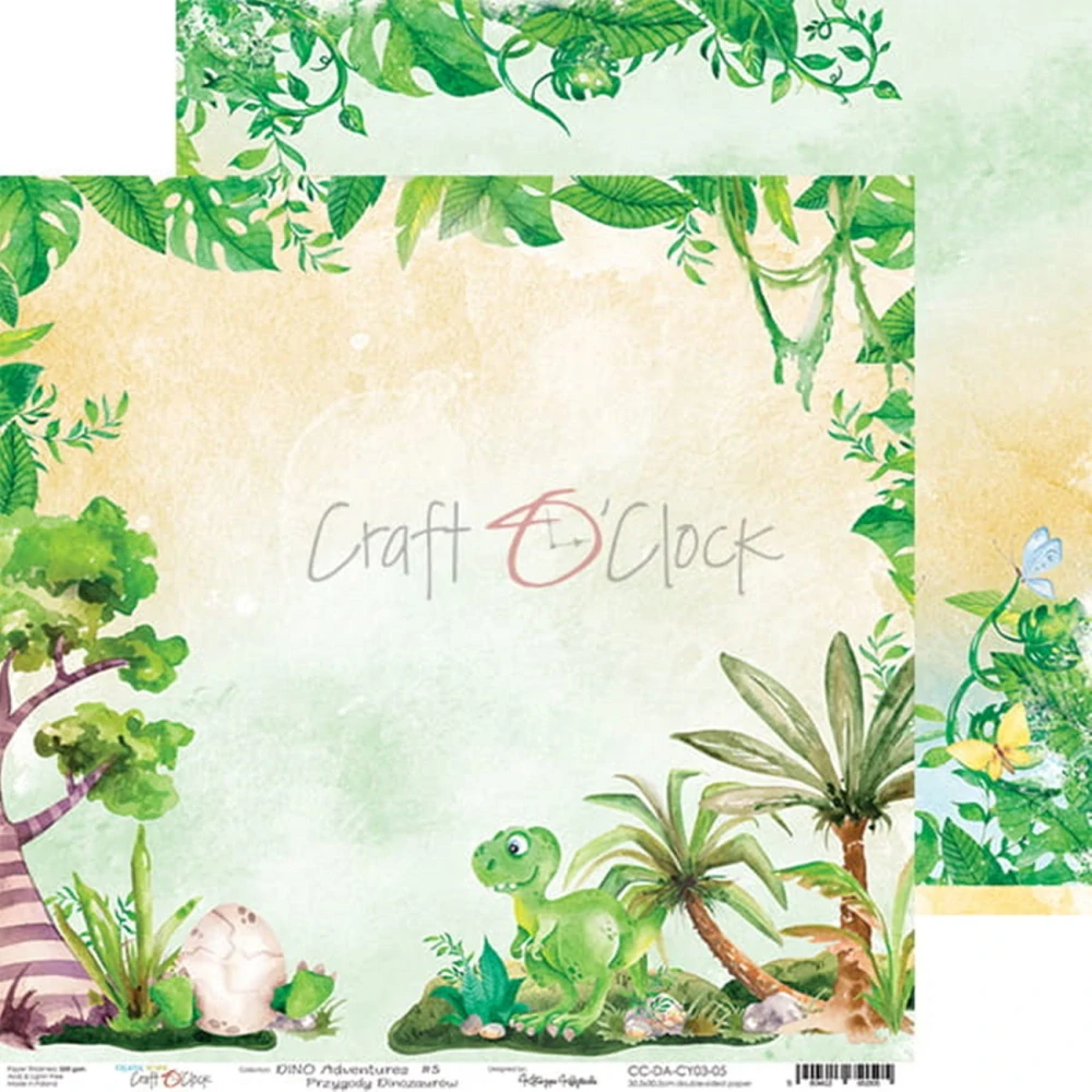 Craft O´ Clock Scrapbook papier - Dino Adventures 12x12