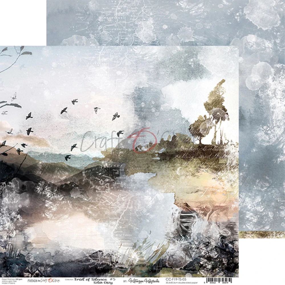 Craft O´ Clock Scrapbook papier - Trail of Silence 12x12