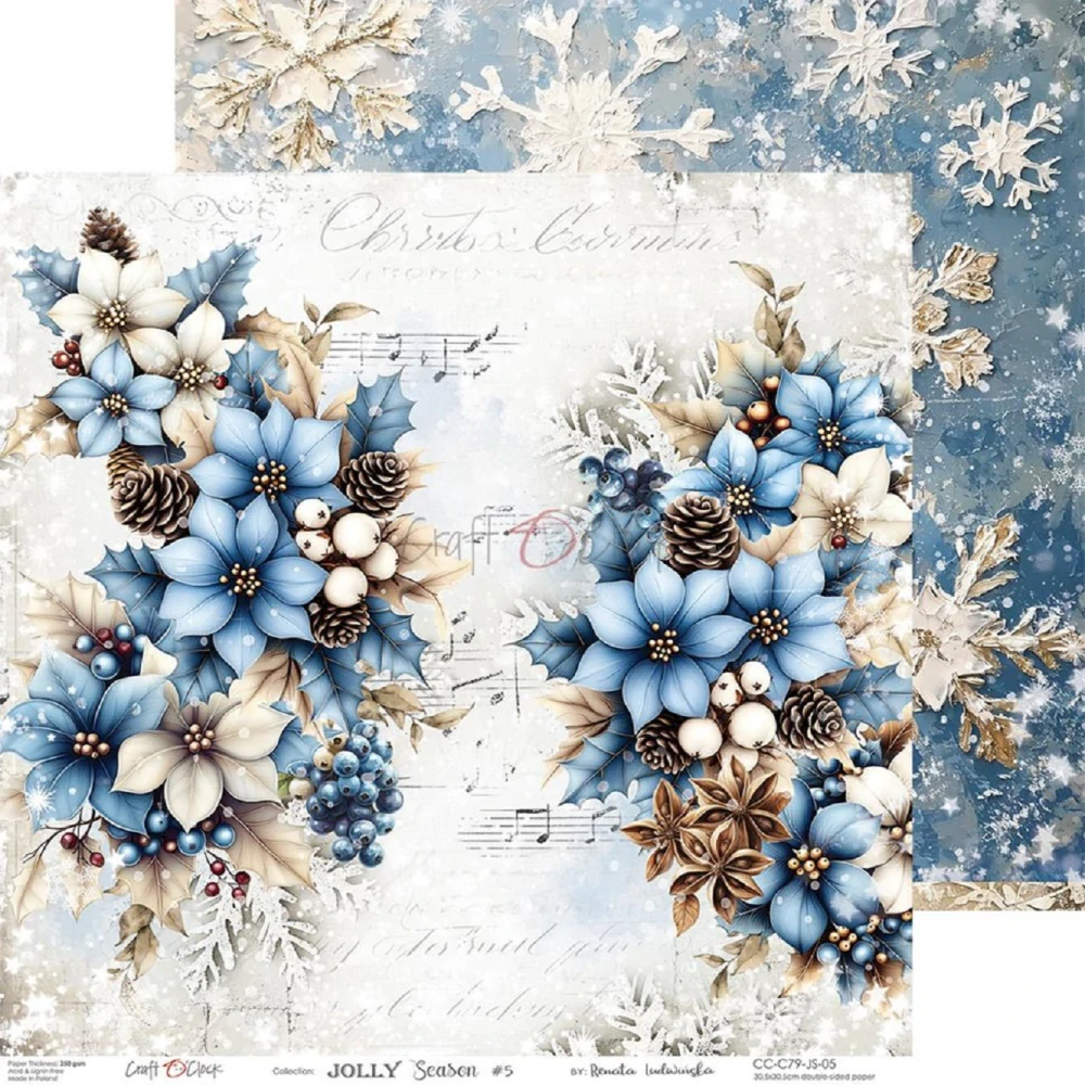 Craft O´ Clock Scrapbook papier - Jolly Season 12x12