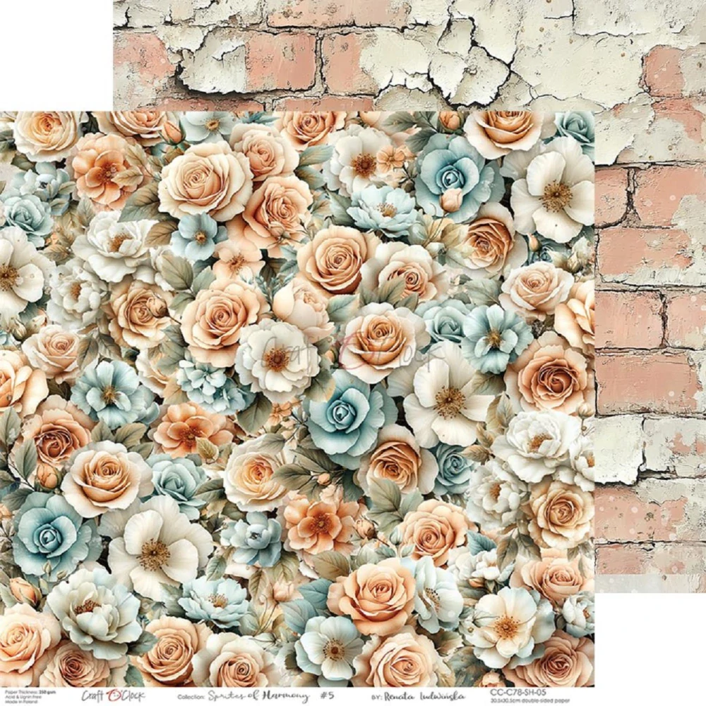 Craft O´ Clock Scrapbook papier - Sprites of Harmony 8x8