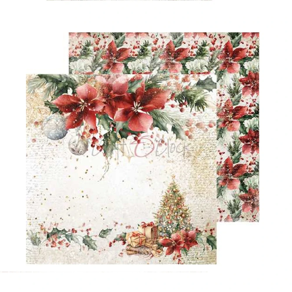 Craft O´ Clock Scrapbook papier - Christmas Treasure 8x8