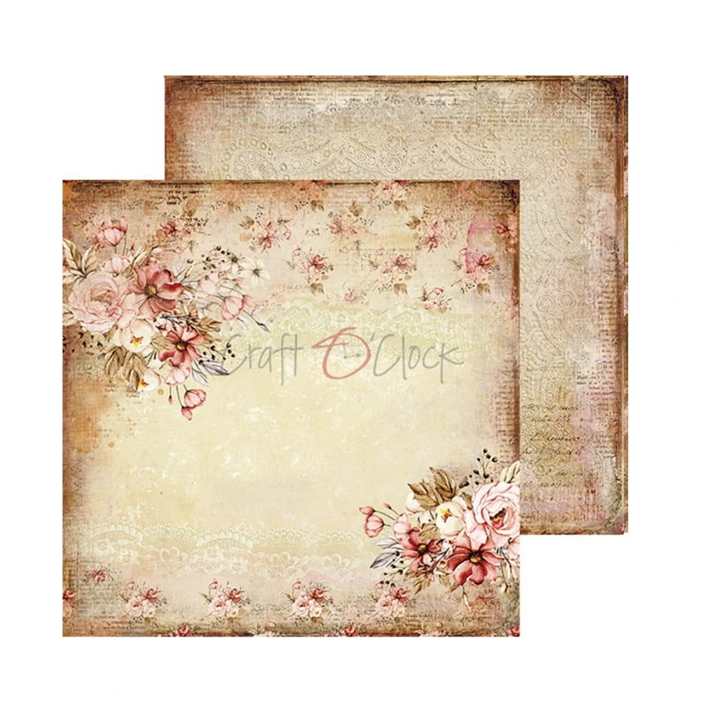 Craft O´ Clock Scrapbook papier - Vintage Beauty 8x8