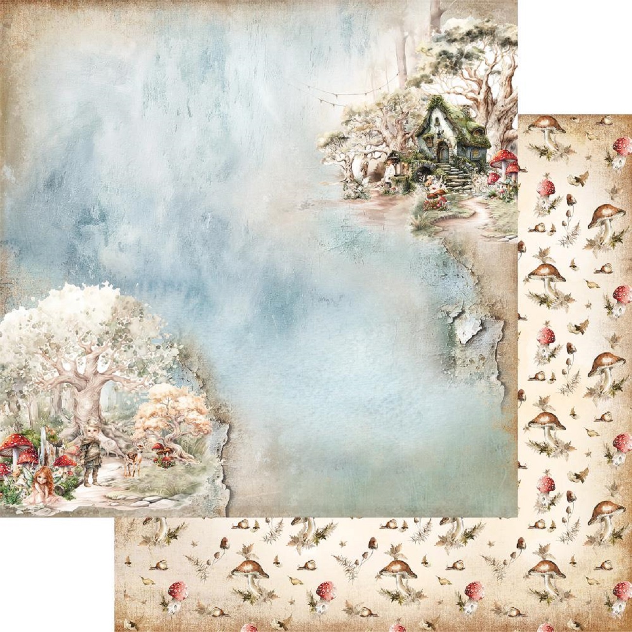 Alchemy of Art Scrapbook papier The World of Fairies 12x12