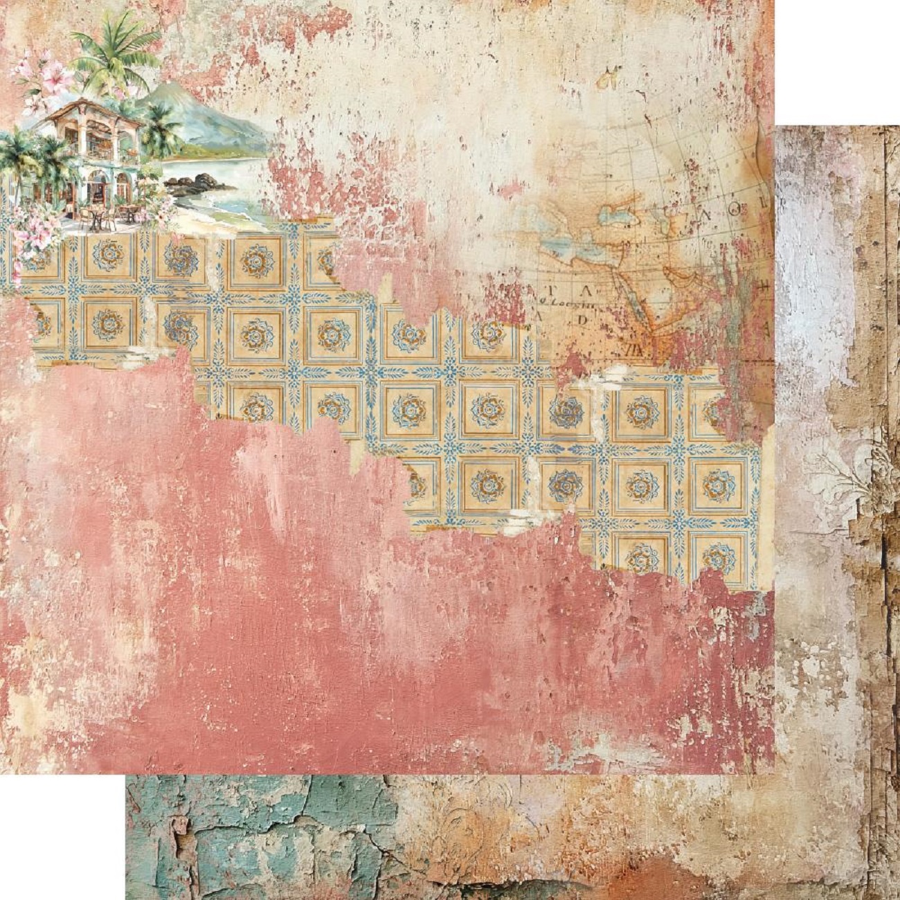 Alchemy of Art Scrapbook papier Memories from the Trip 12x12