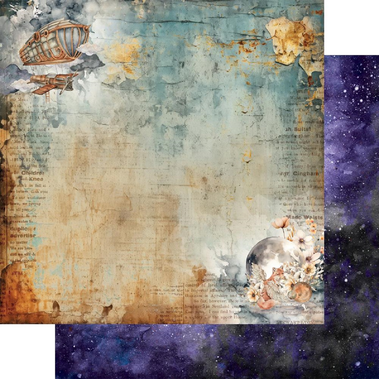 Alchemy of Art Scrapbook papier Between Worlds 12x12