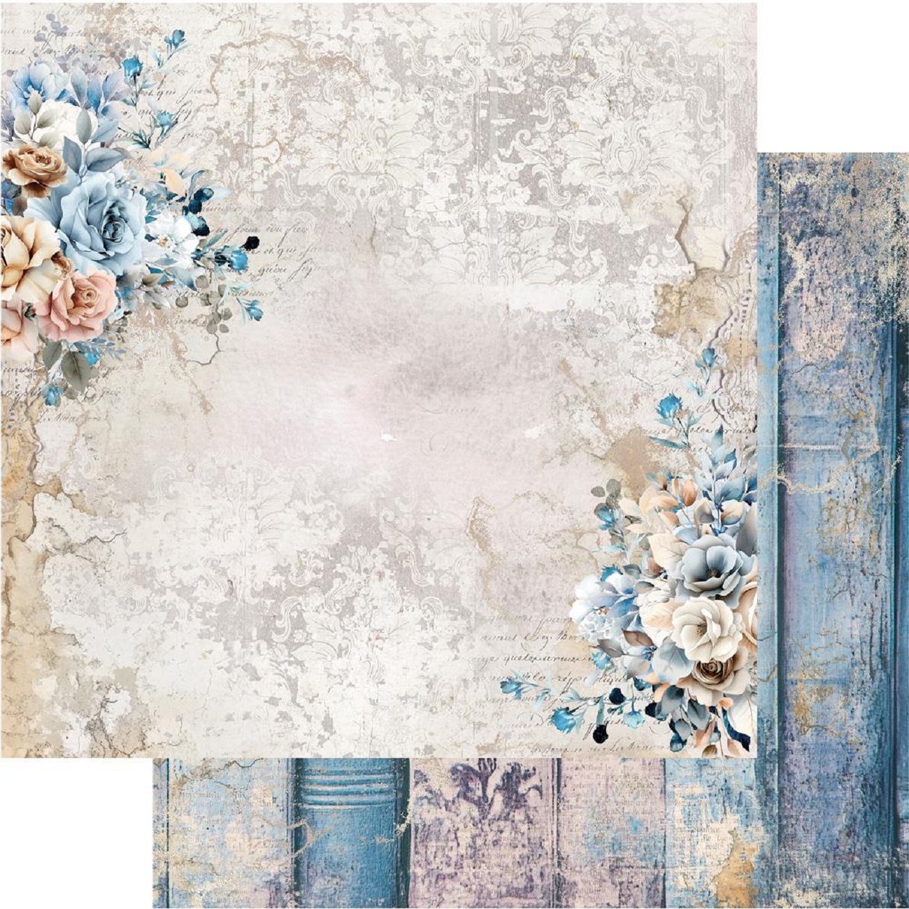 Alchemy of Art Scrapbook papier In Shades of Blue 12x12