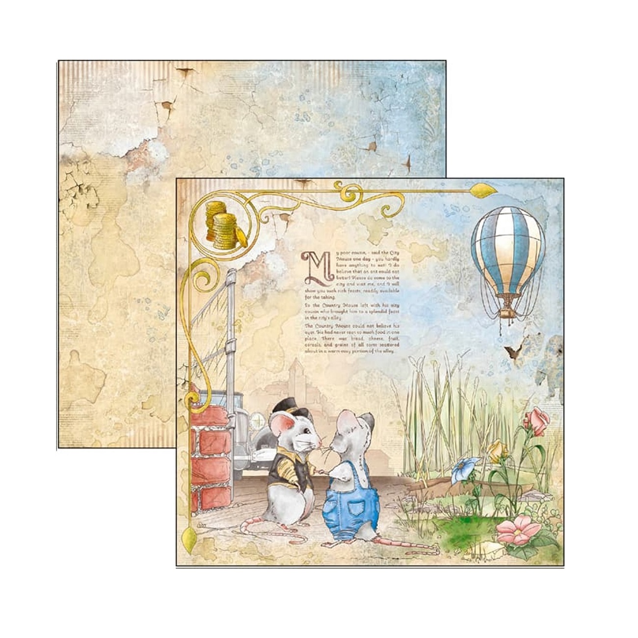 Ciao Bella Scrapbook papier Aesop’s Fables 12x12