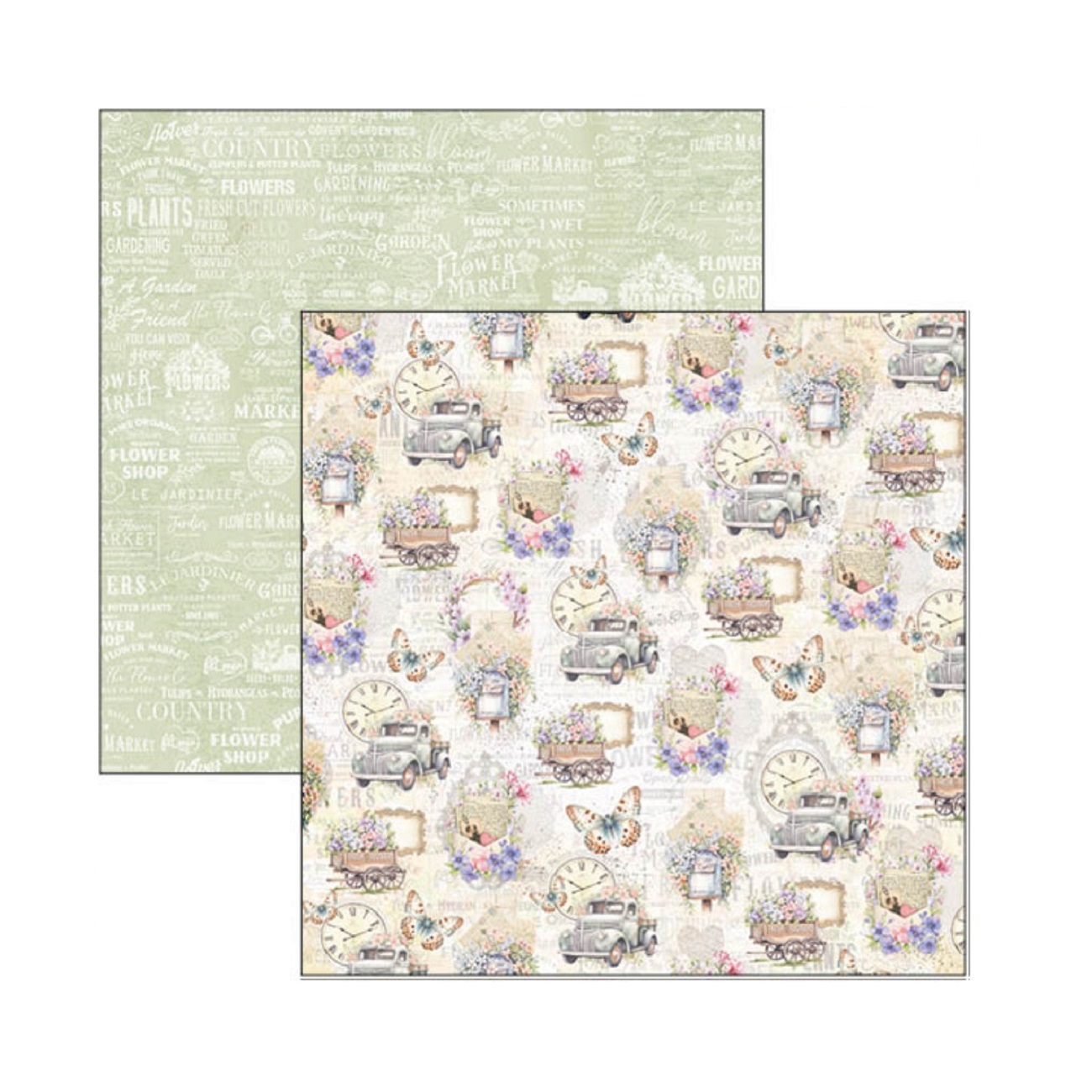 Ciao Bella Scrapbook papier Flower Shop 12x12