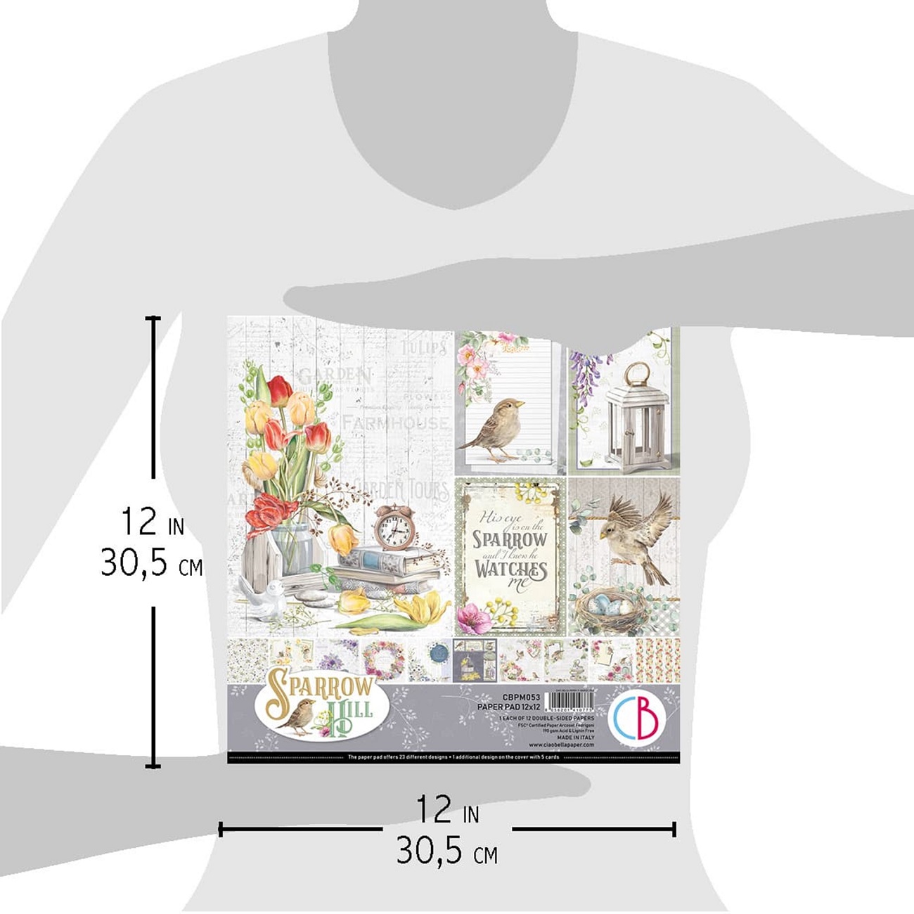 Ciao Bella Scrapbook papier Sparrow Hill 12x12