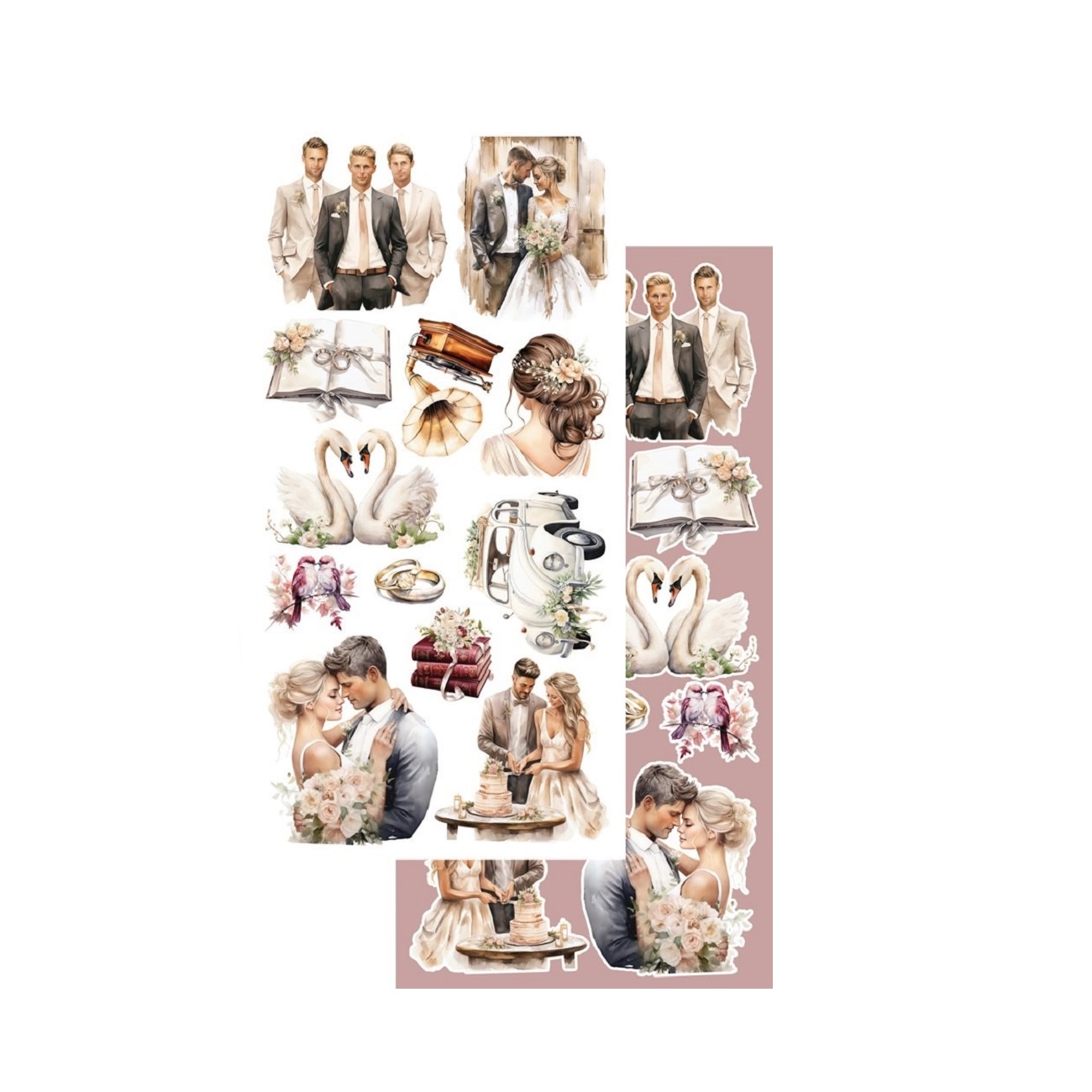 Alchemy of Art Scrapbook papier Melody of the Heart 6x12