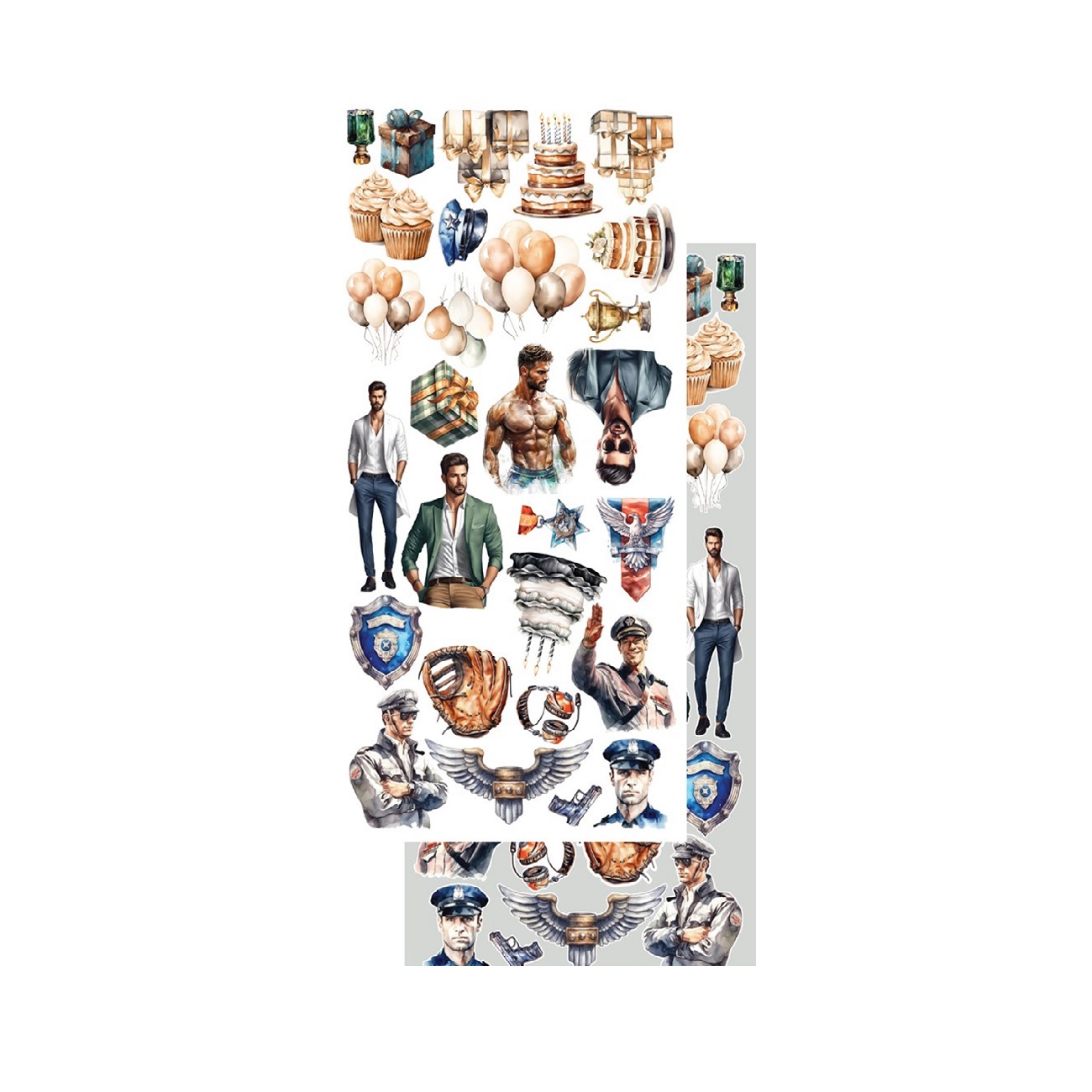 Alchemy of Art Scrapbook papier Adventure Men 6x12