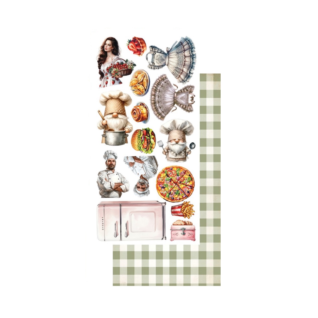 Alchemy of Art Scrapbook papier Recipe for happiness 6x12