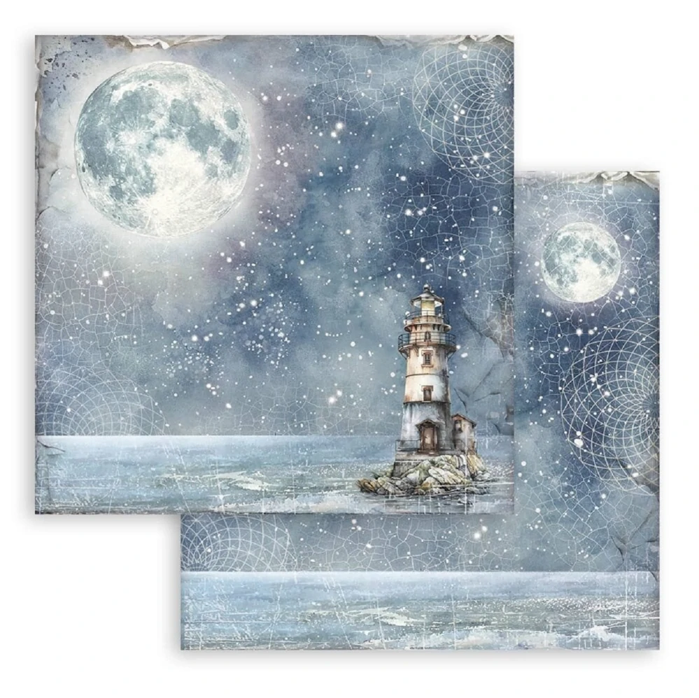 Stamperia Scrapbook papier – Silent Sea Backgrounds 12x12