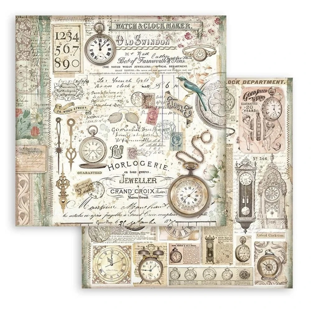 Stamperia Scrapbook papier – Brocante Antiques 12x12