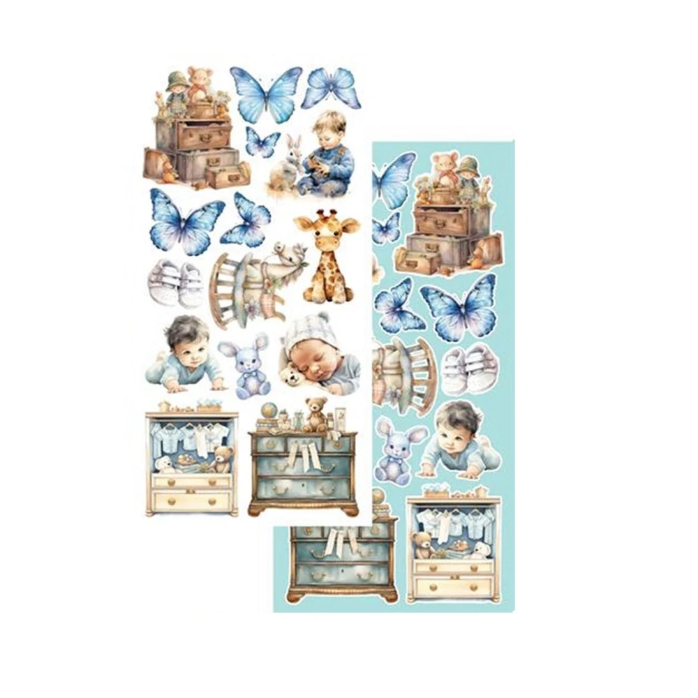 Alchemy of Art Scrapbook papier Hello Baby Boy  6x12